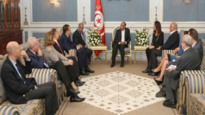 المرزوقي يلتقي بوفد عن المجلس التونسي البلجيكي للأعمال الاقتصادية والثقافية 