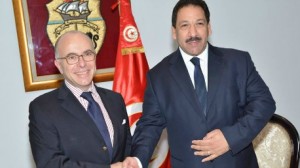 لطفي بن جدّو وزير الدّاخلية التونسي بنظيره الفرنسي برنارد كازنوف.