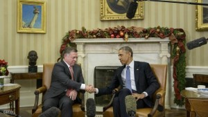 الرئيس الأميركي باراك أوباما والعاهل الأردني الملك عبد الله الثاني