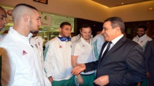 جمعة يهنئ المنتخب الجزائري