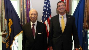 لقاء السبسي و وزير الدفاع الأمريكي  اشتون كارتر 