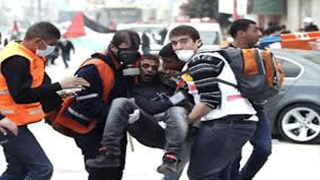 اصابة فلسطينيين بجروح