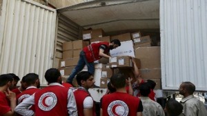 توجه قوافل المساعدات الإنسانية إلى مضايا والفوعة وكفريا 