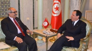 خميس الجهيناوي، وزير الشّؤون الخارجيّة يستقبل سفير دولة الإمارات العربيّة المتّحدة بتونس.