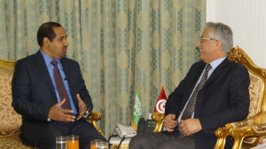 لقاء وزير العدل بالقائم بالأعمال لسفارة المملكة العربية السعودية بتونس 