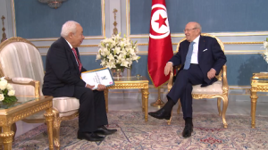 السبسي و حامد الزغل رئيس جمعية المقاومين التونسيين