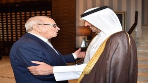 "السبسي" يلتقي رئيسا مجلس الوزراء  القطري