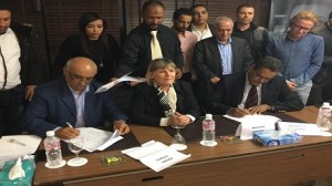 توقيع اتفاق الزيادات في الأجور بمركز النداء "ستريم"