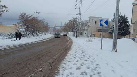 تساقط كميات هامة من الثلوج في عدة معتمديات من ولاية القصرين