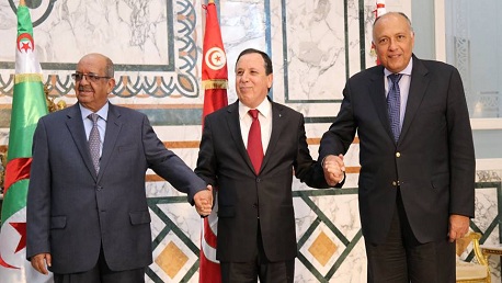 التوقيع على إعلان تونس الوزاري لحل الأزمة السياسية في ليبيا