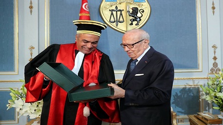 السبسي و عبد السلام المهدي قريصعية الرئيس الأوّل للمحكمة الإدارية 