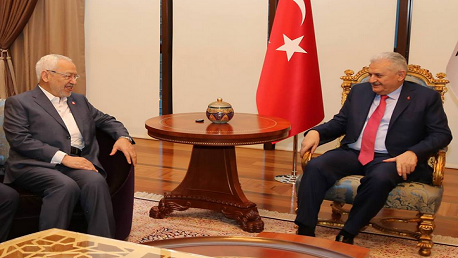فحوى لقاء "راشد الغنوشي" برئيس الحكومة التركية 