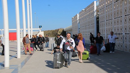 وصول أول رحلة سياحية من بلجيكا لمتعهد الرحلات TUI بعد غياب أكثر من سنة ونصف .