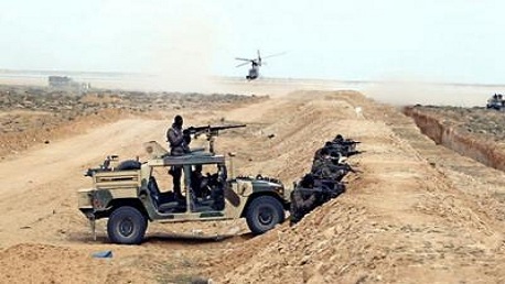 المنطقة العازلة: تبادل إطلاق نار بين الجيش ومسلحين على متن سيارات مجهزة بأسلحة رشاشة