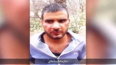 داعش ينشر فيديو يوثق عملية ذبح الشهيد خليفة السلطاني