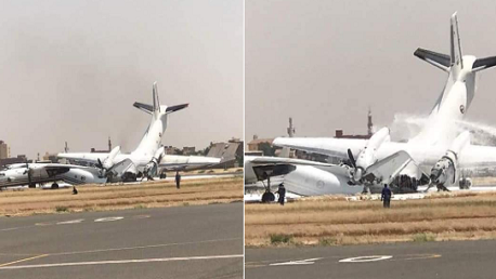 إغلاق مطار الخرطوم بعد اصطدام طائرتين عسكريتين 