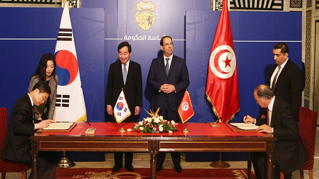 توقيع 3 اتفاقيات تعاون ومذكرتيْ تفاهم بين تونس وكوريا الجنوبية