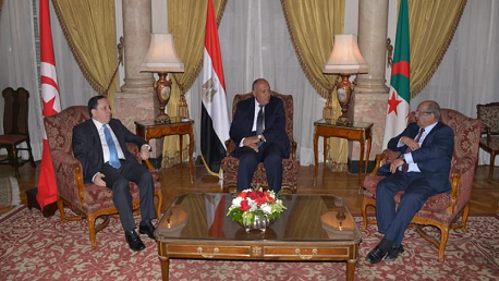 وزراء خارجية تونس والجزائر و مصر
