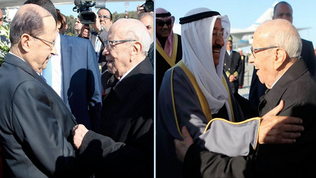 رئيس الجمهورية يستقبل رؤساء الوفود المشاركة في القمة العربية بتونس