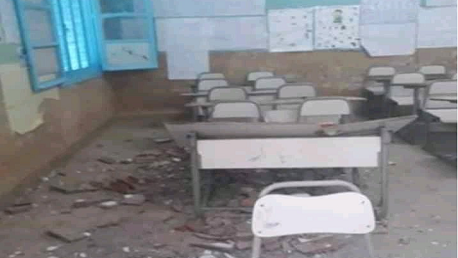 غزالة: سقوط سـقف إحدى قاعات مدرسة منجم جالطة