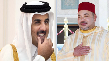 ملك المغرب وأمير قطر يُهنآن رئيس تونس الجديد