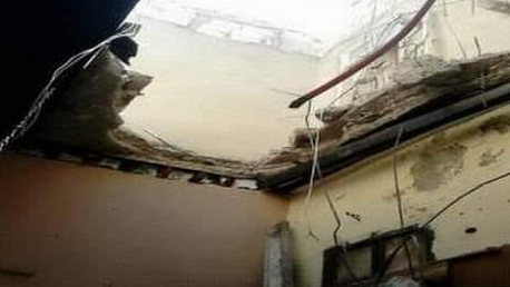  سقوط سقف غرفة بمسلخ دواجن