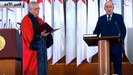 تنصيب تبون رئيسا للجمهورية الجزائر