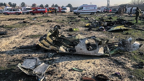 مصرع 176 شخصا جراء تحطم طائرة أوكرانية