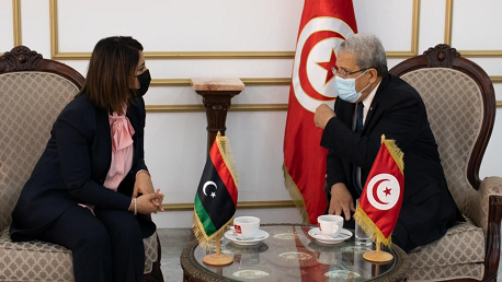 وزيرة خارجية ليبيا ووزير خارجية تونس