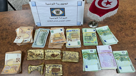 بمطار قرطاج: حجز مبلغ من العملة الأجنبية وسبائك ذهب بقيمة تجاوزت 900 ألف دينار