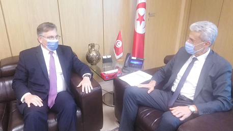 لقاء وزير الاقتصاد والتخطيط سمير سعيّد  بـDonald BLOME، سفير الولايات المتحدة الأمريكية بتونس.
