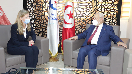 الغنوشي يلتقي سفيرة بريطانيا بتونس 