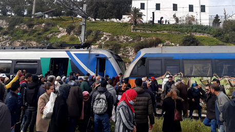 حادث تصادم قطارين