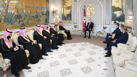سعيد يلتقي الأمير عبد العزيز بن سعود بن نايف بن عبد العزيز آل سعود، وزير الداخلية السعودي