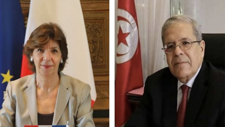 عثمان الجرندي و وزيرة أوروبا والشؤون الخارجية الفرنسية Catherine Colonna  