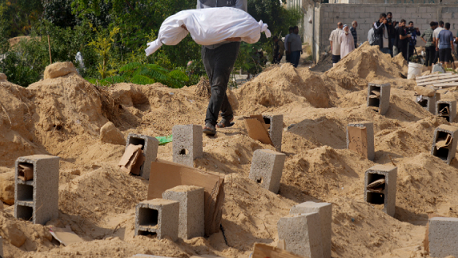 المقابر الجماعية في قطاع غزة