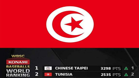 لأول مرة.. تونس تصل المرتبة الثانية ضمن التصنيف الدولي للبيزبول