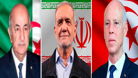 تبون وسعيد ورئيس إيران