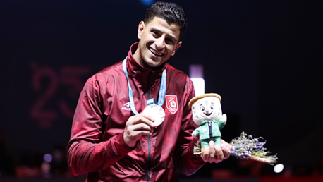 العاب التضامن الاسلامي (الرياض 2025)- مبارزة - فارس الفرجاني يتوج بذهبية سلاح السابر