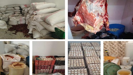 هيئة السلامة الصحية تقوم بحجز واتلاف كميات كبيرة من المواد الغذائية غير المطابقة استعدادا لرمضان